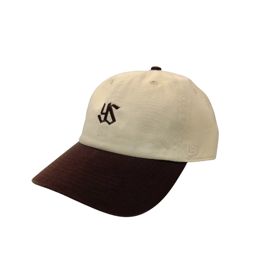 【2026新作】B-Union ysロゴキャップ/アイボリー×ブラウン