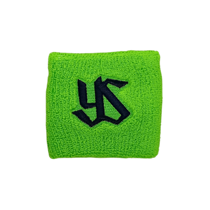 YS刺繍リストバンド（グリーン×ネイビー）