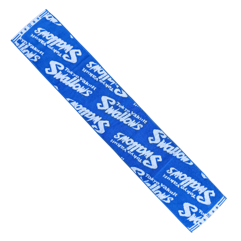 【発売中】スワローズロゴマフラータオル/総柄ブルー