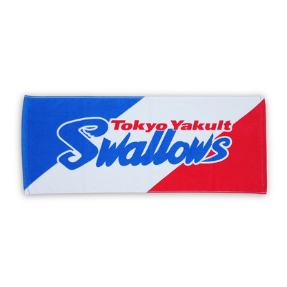 【発売中】Swallowsロゴフェイスタオル（球団カラー）