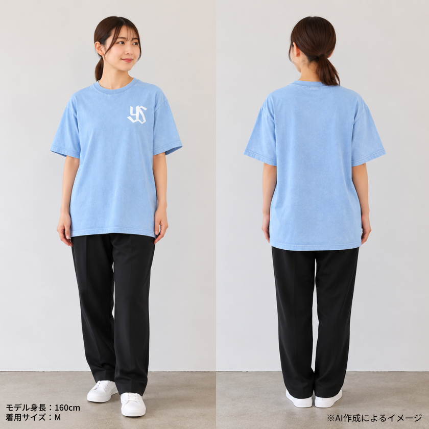 【発売中】YSロゴ ビンテージTシャツ/ネイビー