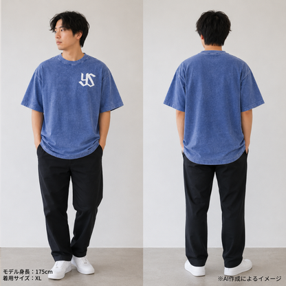 【発売中】YSロゴ ビンテージTシャツ/ネイビー