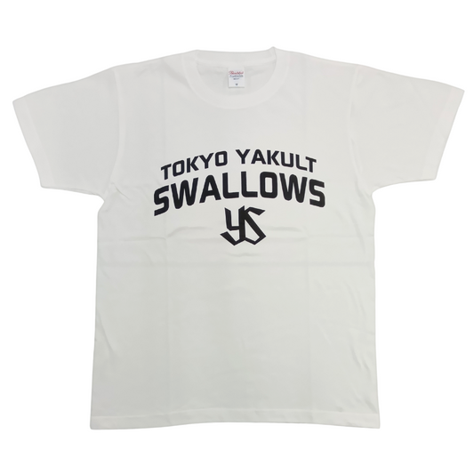 SwallowsロゴTシャツC（ホワイト×ブラック）