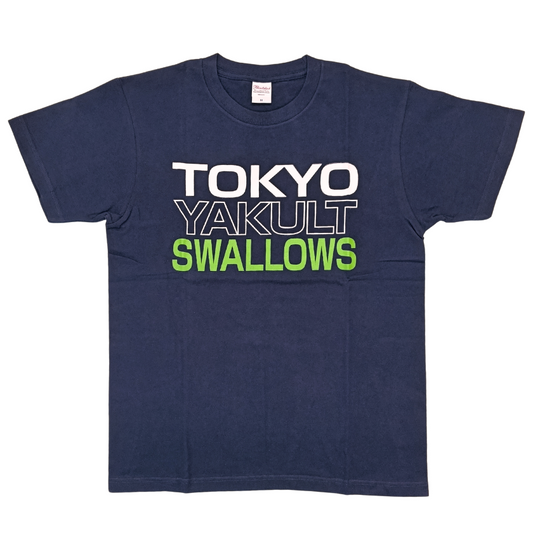 スワローズロゴTシャツ(ネイビー×グリーン)